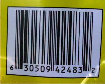 A barcode with the digits 6 30509 42483 2.
