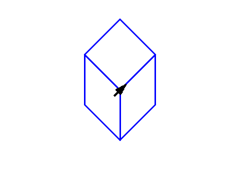 Isometric cube.